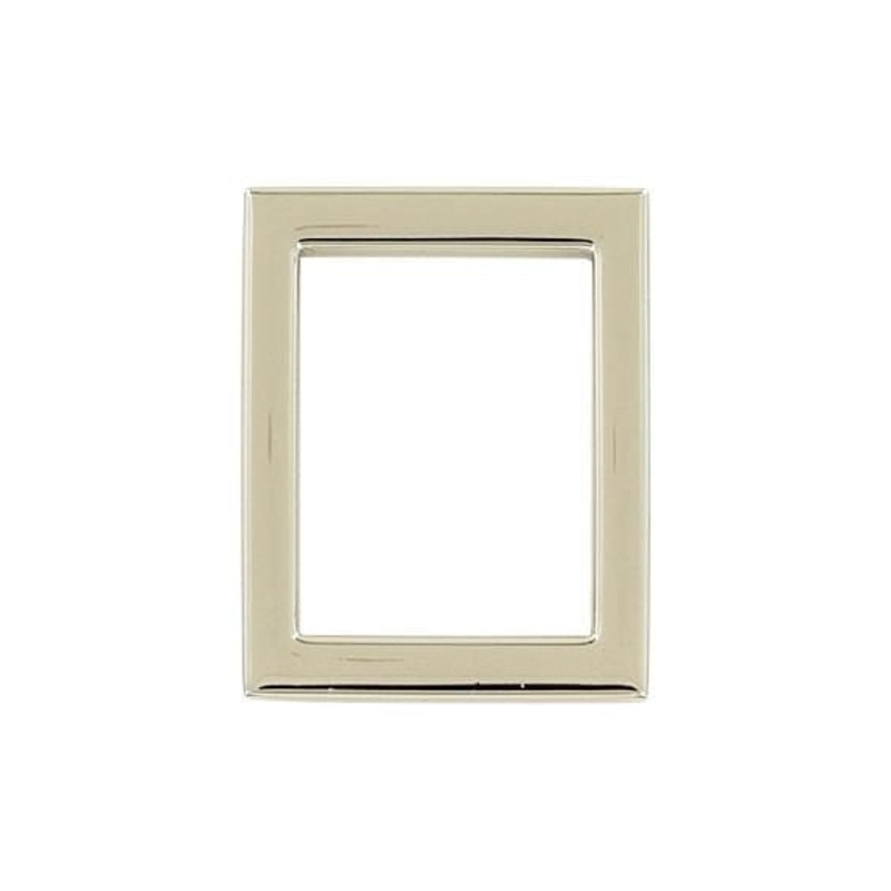 1″ Shiny Nickel, Rectangular Ring, Zinc Alloy, #P-2655-NIC