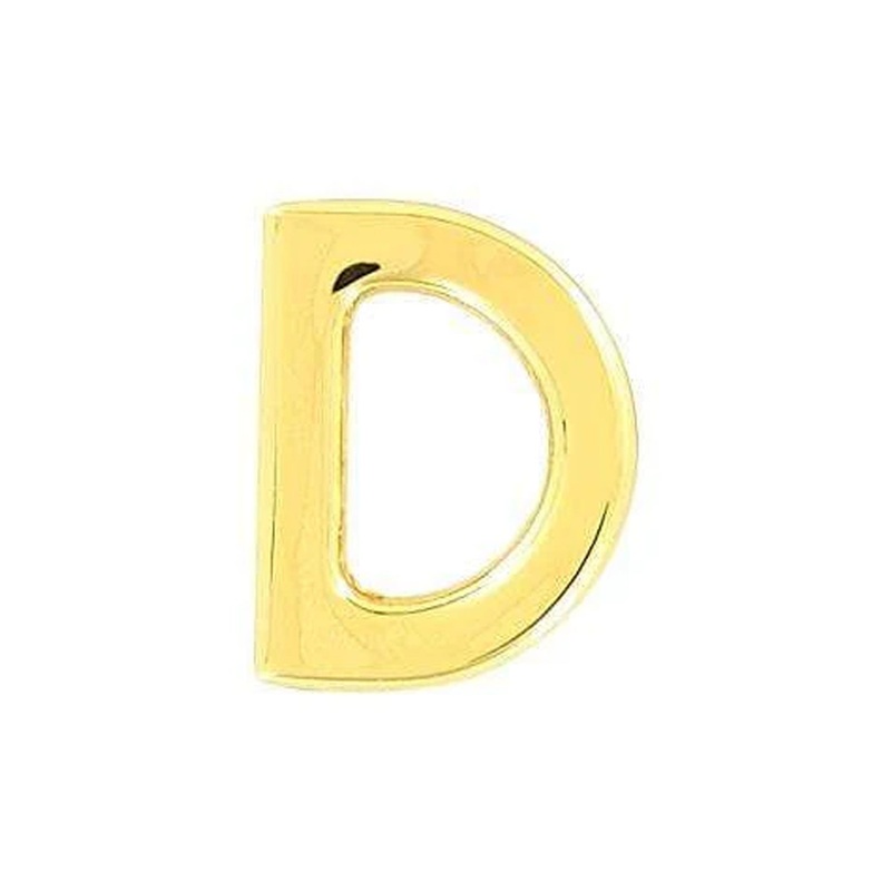3/16″ Shiny Gold , Solid D Ring, Zinc Alloy, #P-3141-GOLD