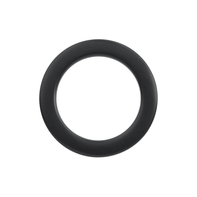 3/4″ Matte Black, Cast Flat Round Ring, Zinc Alloy, #P-2553-BLK