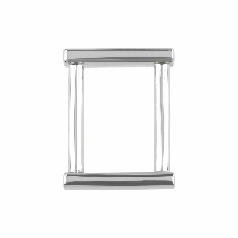 3/4″ Shiny Nickel, Solid Rectangular Ring, Zinc Alloy, #P-2513