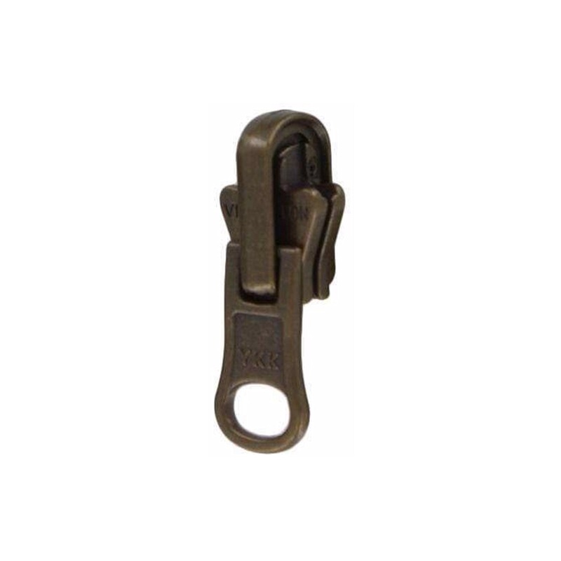 #5 Antique Brass, YKK Vislon Horseshoe Reversible Zipper Slider, Zinc Alloy, #5V-5-ANTB
