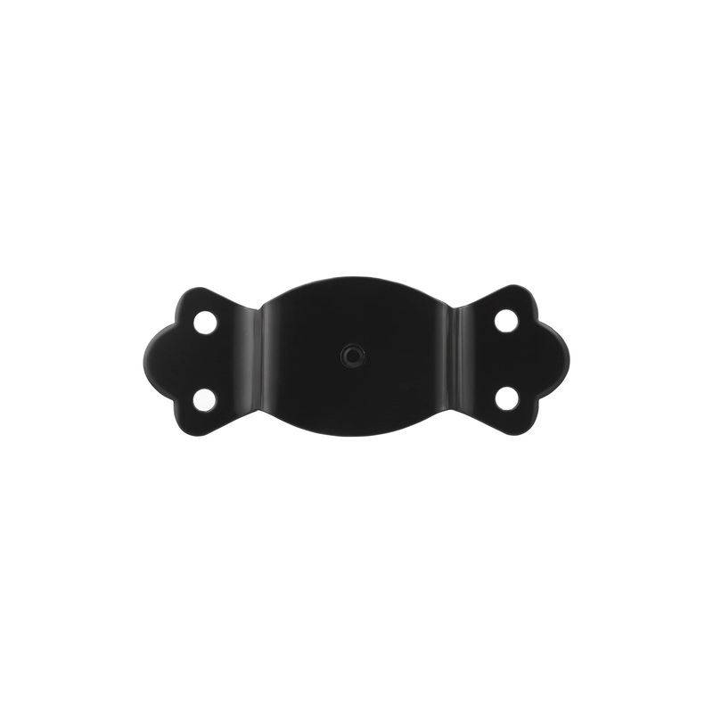 1 1/4″ Black, Round Edge Trunk Handle Loop with Nail, Steel, #G-17-BLK