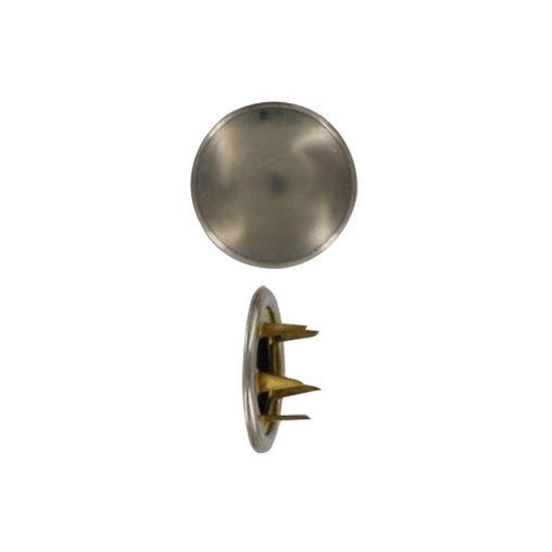 1/2″ Nickel, Capped Prong Ring, Solid Brass, #1612-SBN