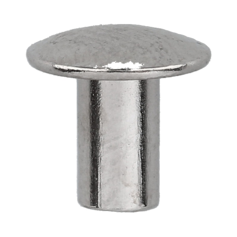 1/4″ Nickel, Tubular Rivet, Steel – 24 pk, #252-4-16-NP