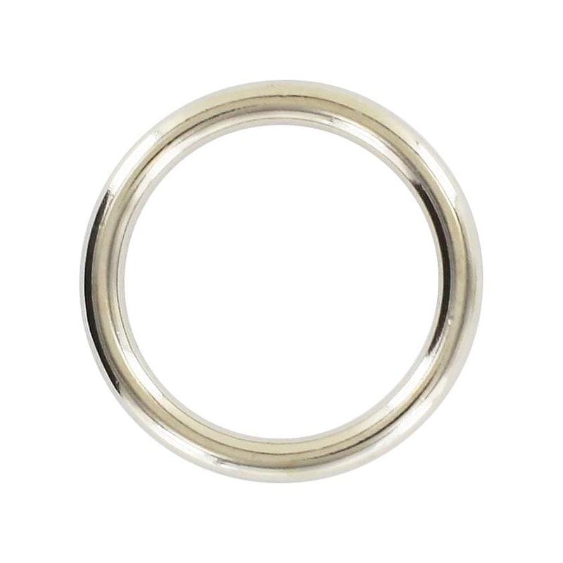 1″ Shiny Nickel, Cast Round Ring, Zinc Alloy, #A-234-NP