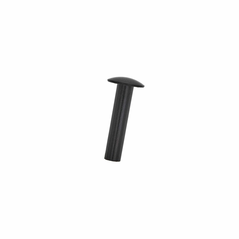 10/16″ Black, Tubular Rivet, Steel- 24 pk, #252-10-16-BLK