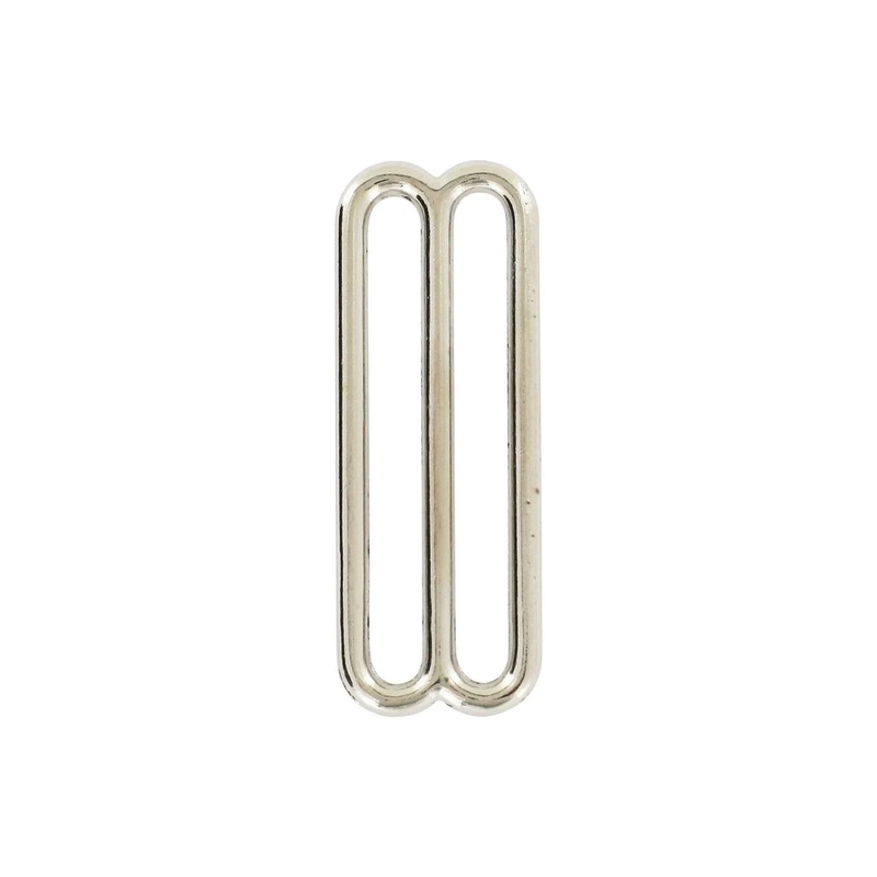2″ Nickel, Cast Rounded Tri Bar Slide, Zinc Alloy, #C-1193-NP