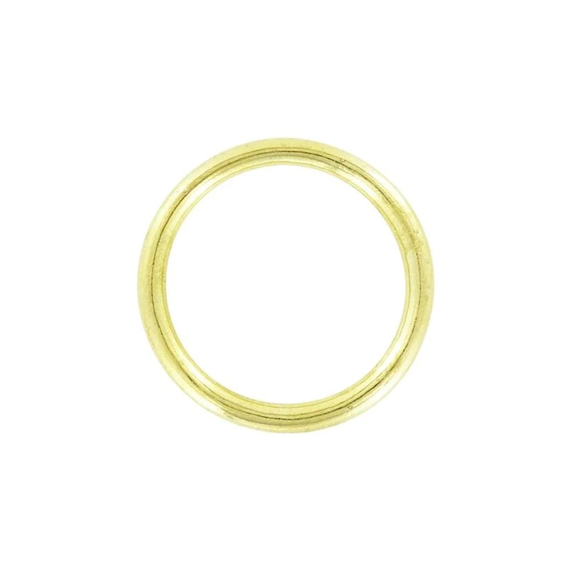 2″ Shiny Brass, Cast Round Ring, Solid Brass, #P-839-2