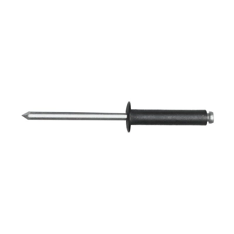 3/4″ Black, Pop Rivet, Aluminum – 12 pk, #L-2438