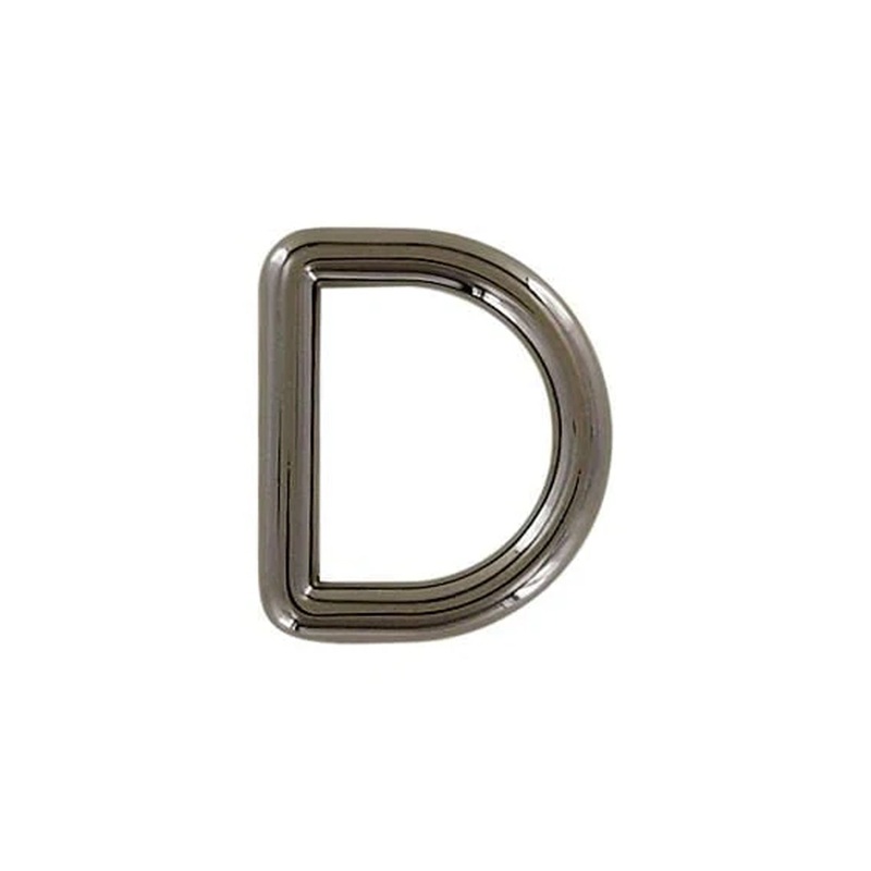 3/4″Gunmetal, Solid D Ring, Zinc Alloy, #P-3151-GUNM