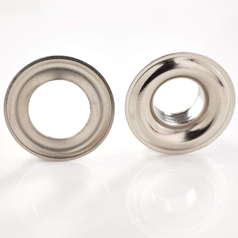 #3 Nickel, Grommet with Washer, Solid Brass, #GROM-3-SBN