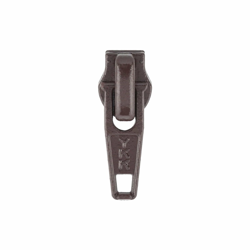 #4.5 Brown, Coil, YKK Auto-Lock Slider, Zinc Alloy, #4.5C-2-BRO