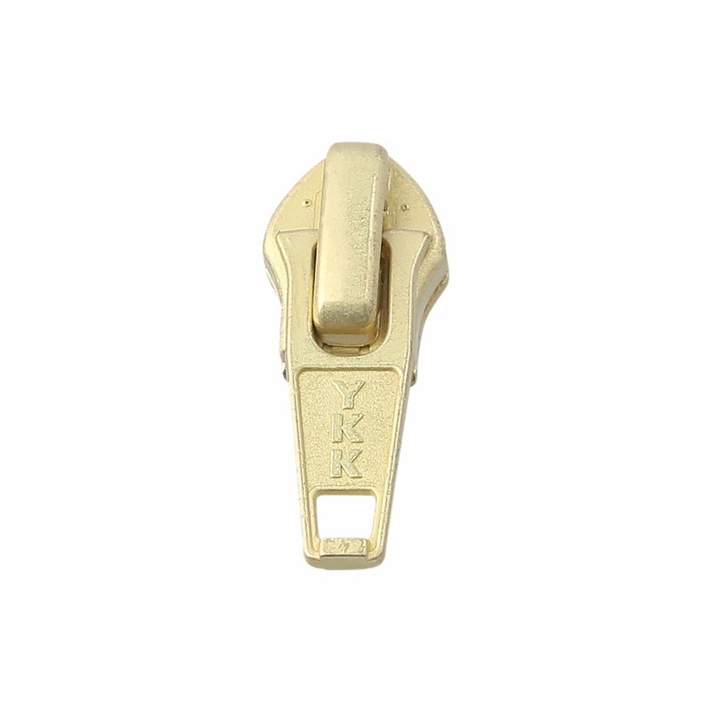 #5 Brass, YKK Short Tab Auto Lock Zipper Slider, Zinc Alloy, #5CN-3-BP