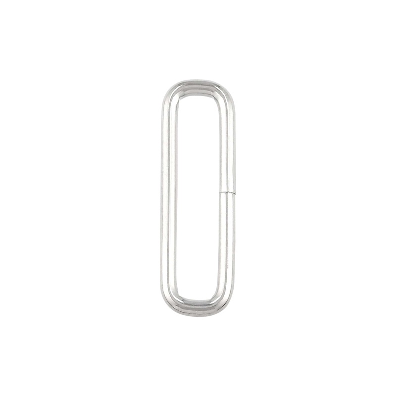 7/8″ Nickel, Rectangular Ring, Steel, #P-3081