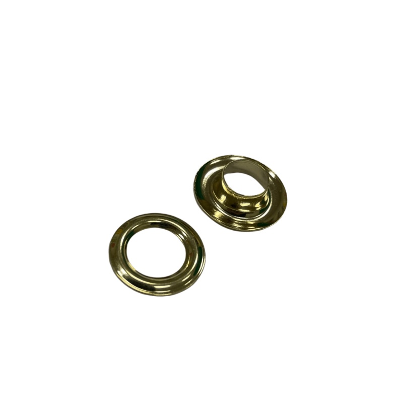9.5mm, Gold, Eyelet With Washer Solid Brass, #P-2918-GOLD