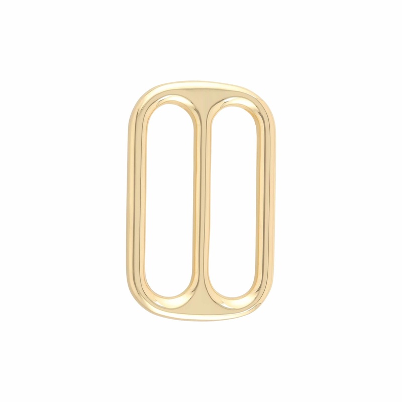 1 1/2″ Gold, Cast Tri Glide Slide, Zinc Alloy, #P-2810-GOLD
