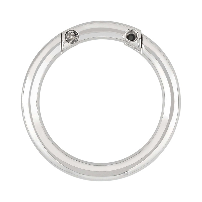 1 1/2″ Nickel, Round Ring with Screw Apart Gate, Zinc Alloy, #P-3067