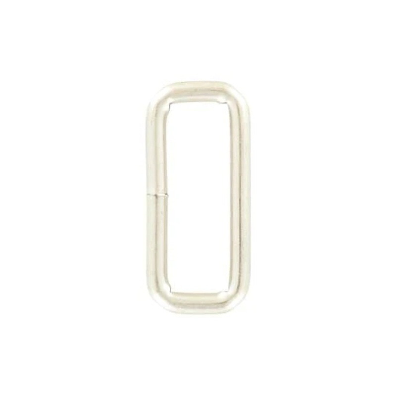 1 1/2″ Satin Nickel, Welded Rectangular Ring, Steel, #P-2259