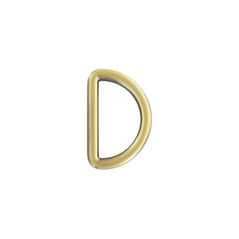 1 1/4″Antique Brass, Solid D Ring, Zinc Alloy, #P-3144-ANTB