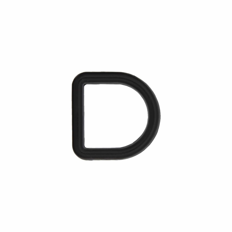 1/2″ Matte Black, Cast D-Ring, Zinc Alloy, #D-301-BLK