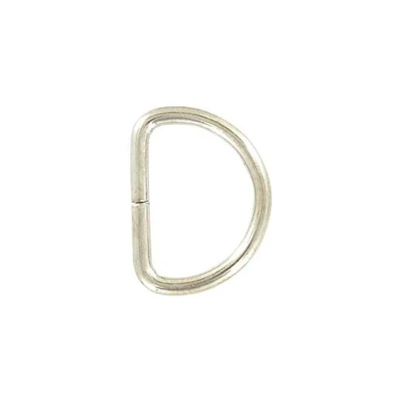 1/2″ Shiny Nickel, Split D Ring Light, Steel, #D-101-NP