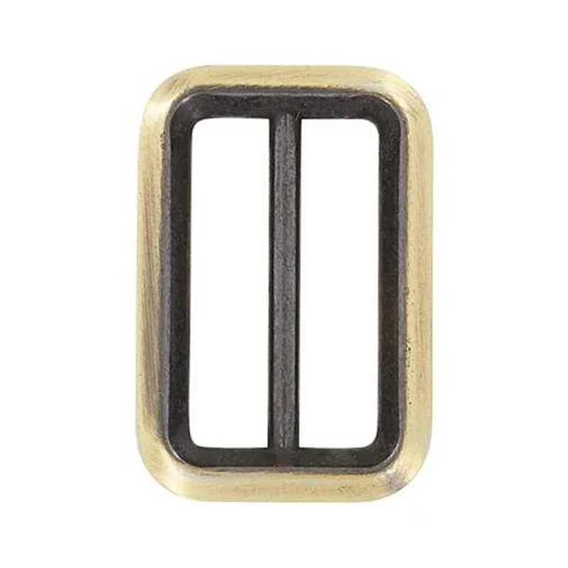 1 3/16″ Antique Brass, Cast Beveled Double Loop, Zinc Alloy, #P-2895-ANTB