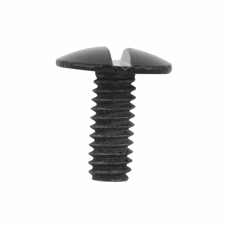 3/8″ Glossy Black, Chicago Screw Only, Solid Brass PK10, #L-156SC-3-8BLK
