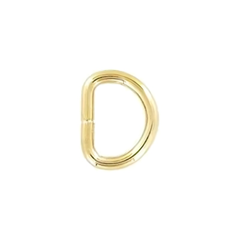 3/8″ Shiny Gold, Split D-Ring, Steel, #P-975-GP