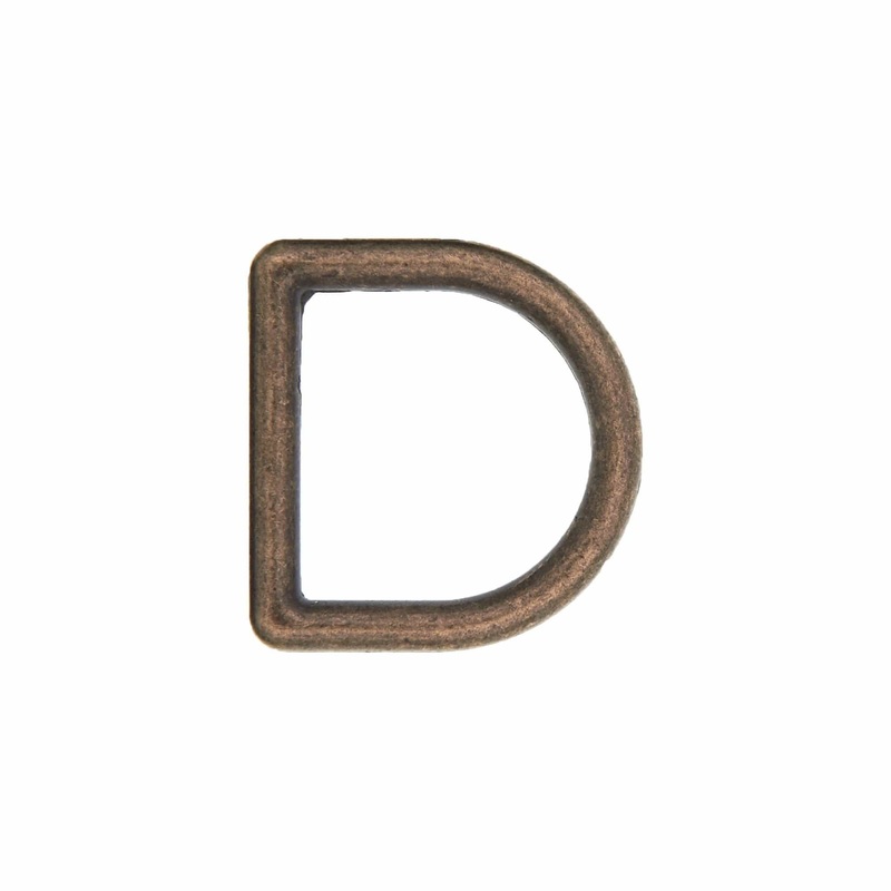 5/8″ Antique Brass, Cast D-Ring, Zinc Alloy, #D-302-ANTB
