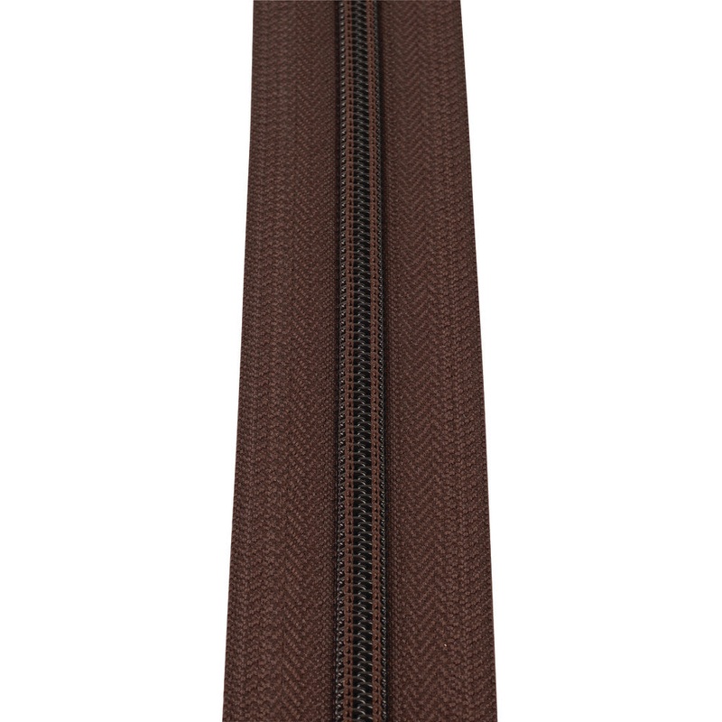 #5 Brown, YKK Coil Zipper Tape, Nylon, #5CN-BRO