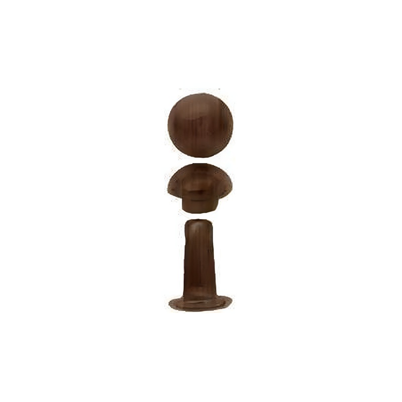 6mm Antique Brass, Double Cap Domed Rivet, Steel – 12 pk, #A-406-ANTB