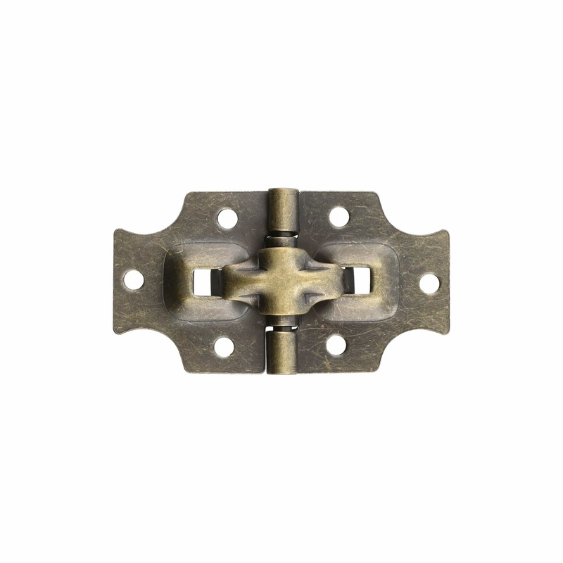1 1/2″ Antique Brass, Stop Hinge Plate, Steel, #D-61-ANTB