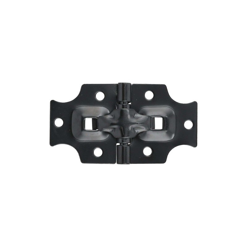 1 1/2″ Black, Stop Hinge Plate, Steel, #D-61-BLK