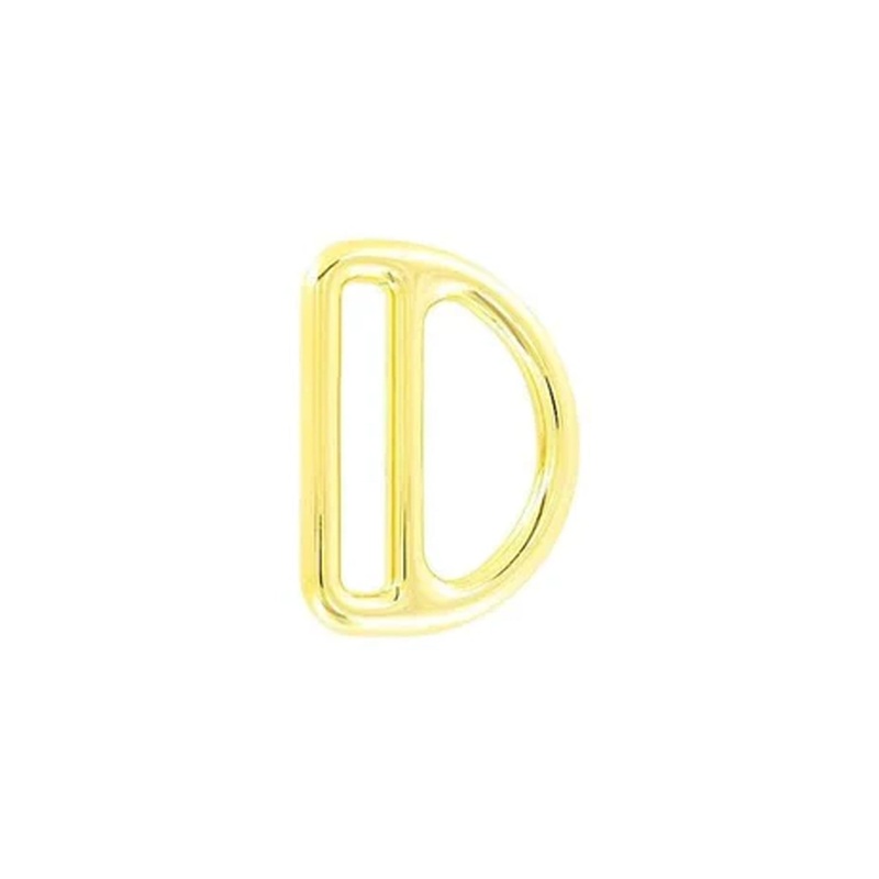 1 1/2″ Gold,  Double D-Ring, Steel, #C-1893-GOLD