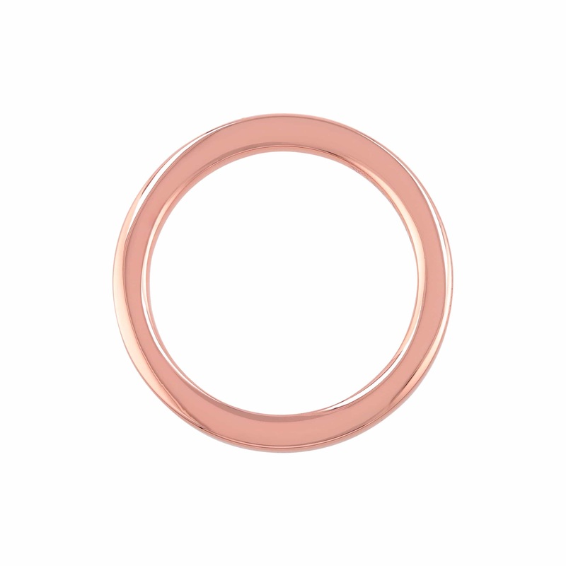 1 1/2″ Shiny Copper, Cast Flat Round Ring, Zinc Alloy, #P-2551-CPR