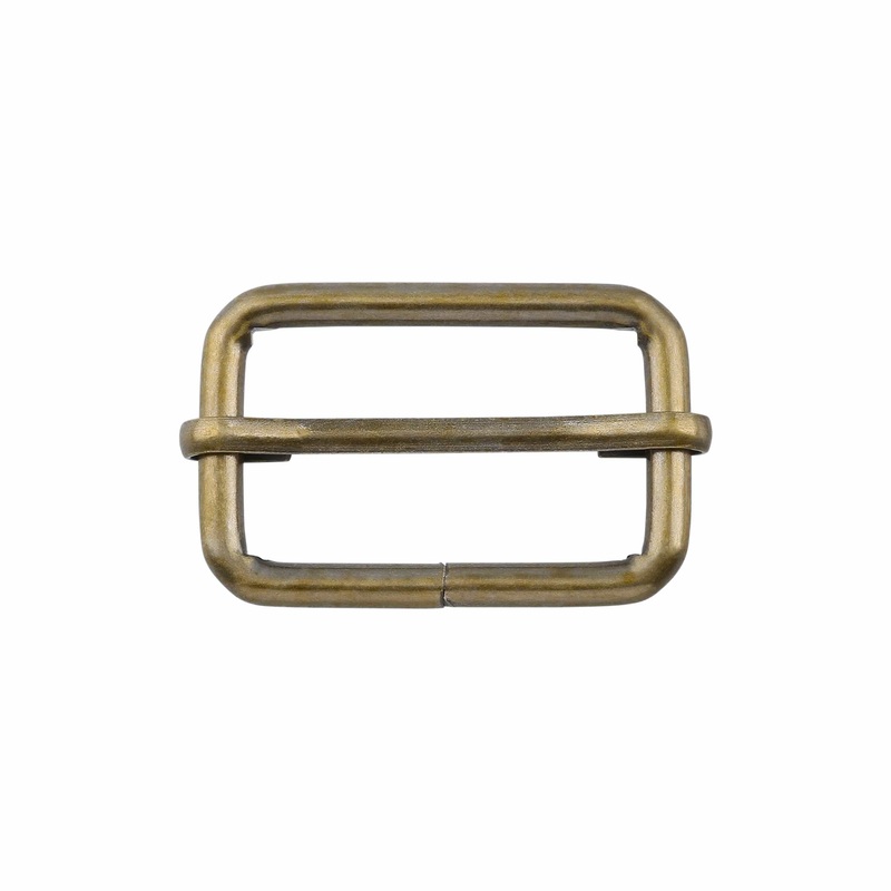 1 1/4″ Antique Brass, Adjustable Strap Slide, Steel, #C-1661-ANTB