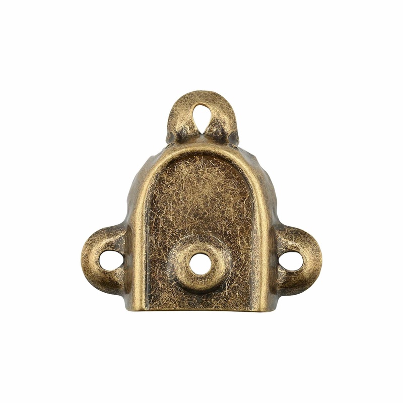 1 1/4″ Antique Brass, Rigid Spade Trunk Handle End Cap, Steel, #G-13-ANTB