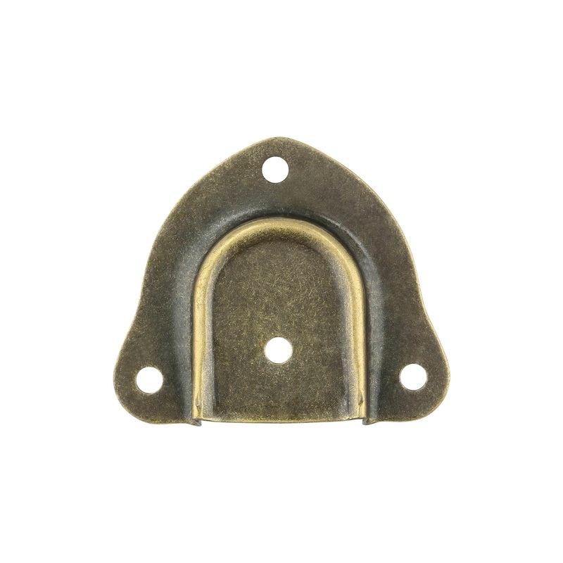 1 1/4″ Antique Brass, Smooth Edge Spade Trunk Handle End Cap, Steel, #L-1771-ANTB