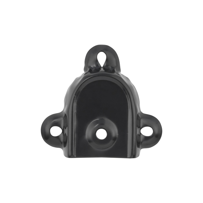 1 1/4″ Black, Rigid Spade Trunk Handle End Cap, Steel, #G-13-BLK