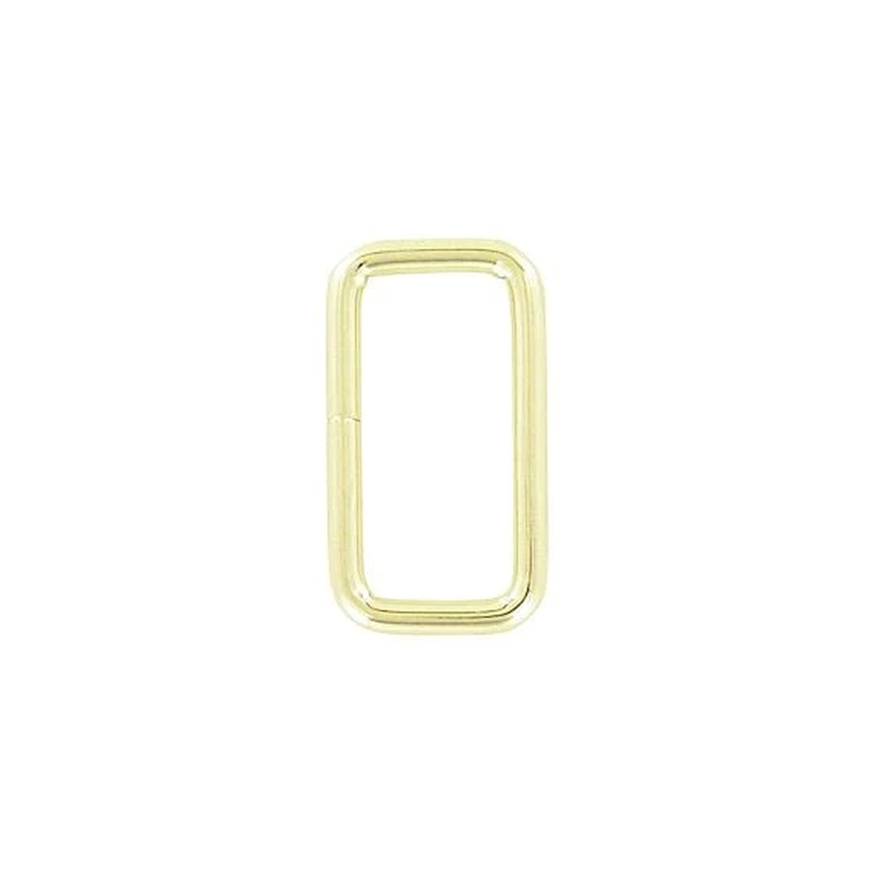 1 1/4″ Shiny Brass Plate, Split Rectangular Ring, Steel, #C-25-1-1-4BP