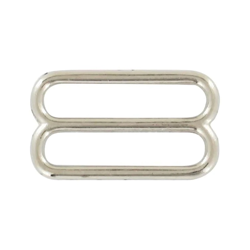 1″ Nickel, Cast Rounded Tri Bar Slide, Zinc Alloy, #C-1189-NP