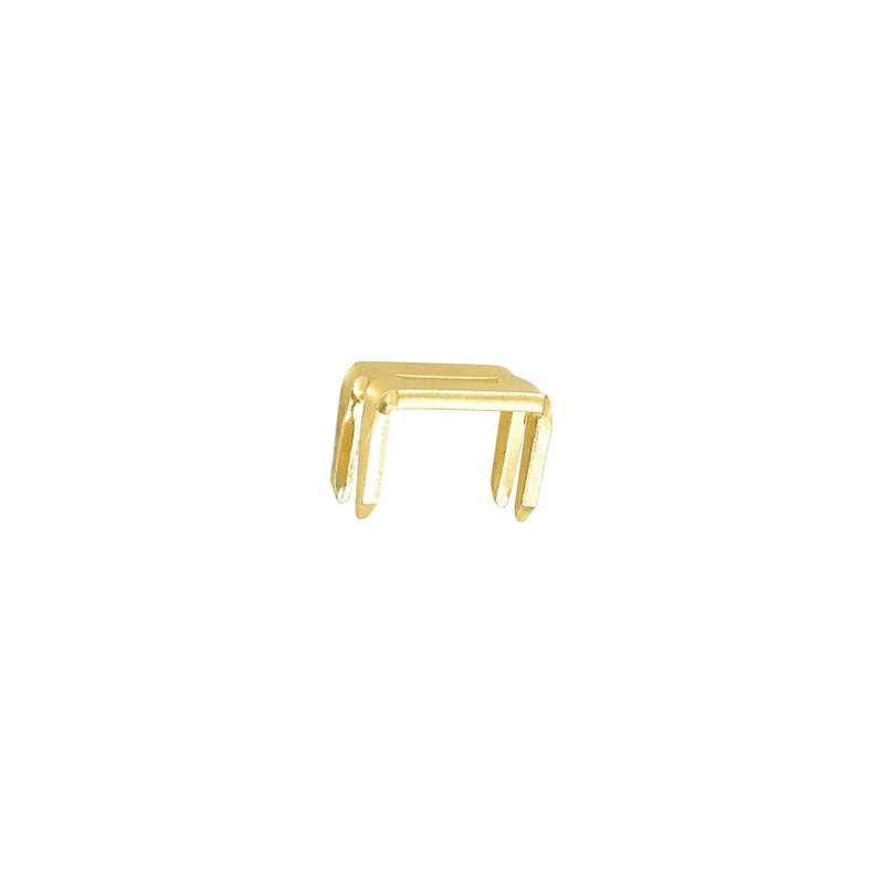 #10 Brass, YKK 4-Prong Bottom Stop, Zinc Alloy-PK10, #10M-4P-BP
