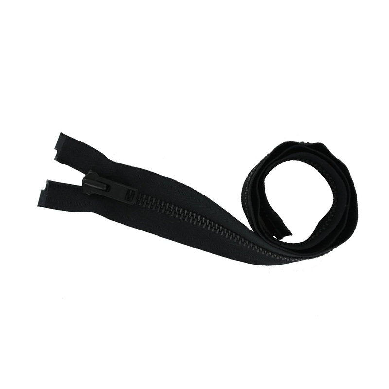 #10 Metal, Black, 30″ Separating Bomber Jacket Zipper with Black Oxide Teeth, #9BJ-30-BLK-OX
