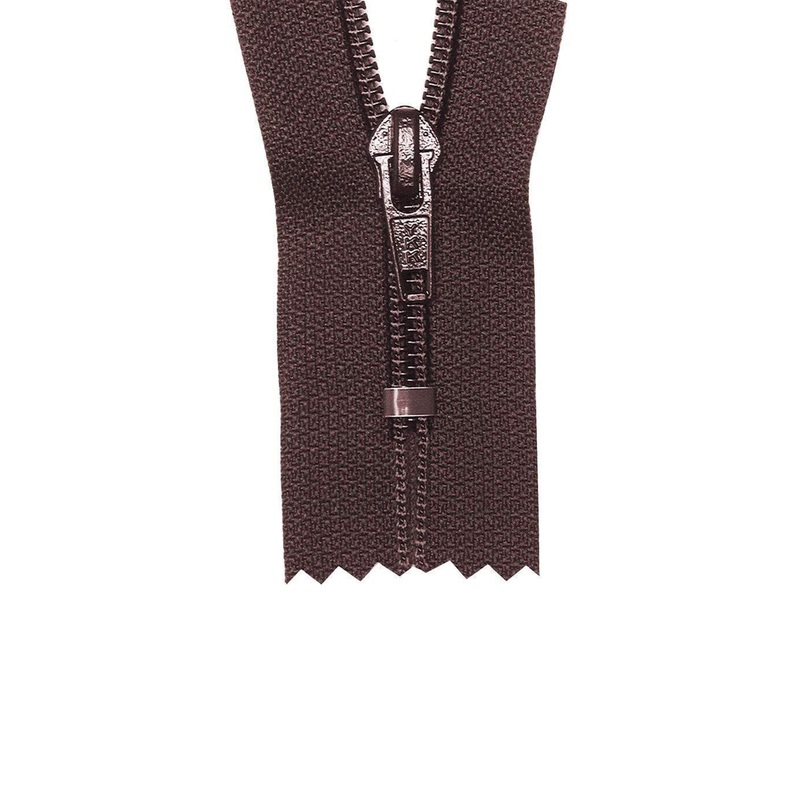 #5 Coil, Brown, 12″ YKK Closed End Boot Zipper, Nylon, #560-12-BRO