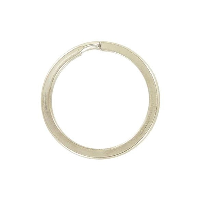7/8″ Nickel, Split Flat Key Ring, Steel, #L-2946-NP
