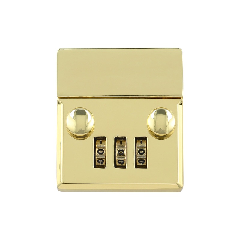1 3/4″ Shiny Brass, Combination Lock, Zinc Alloy, #L-3617