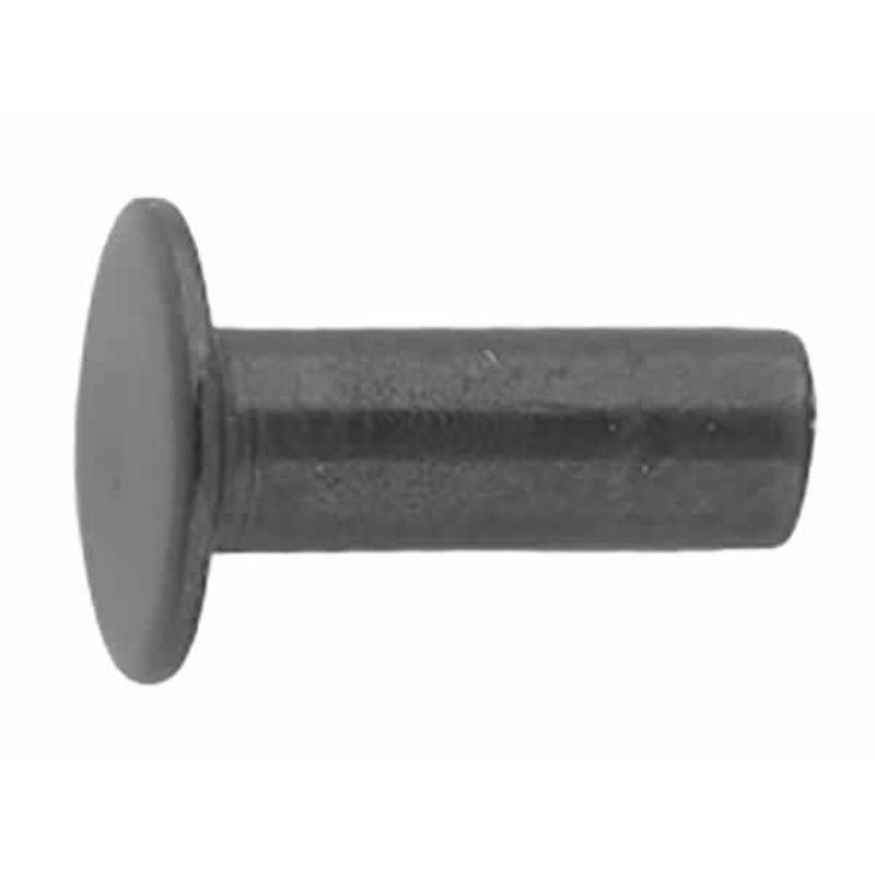 100-Pack of #104 Tubular Rivets, Black 4/16″