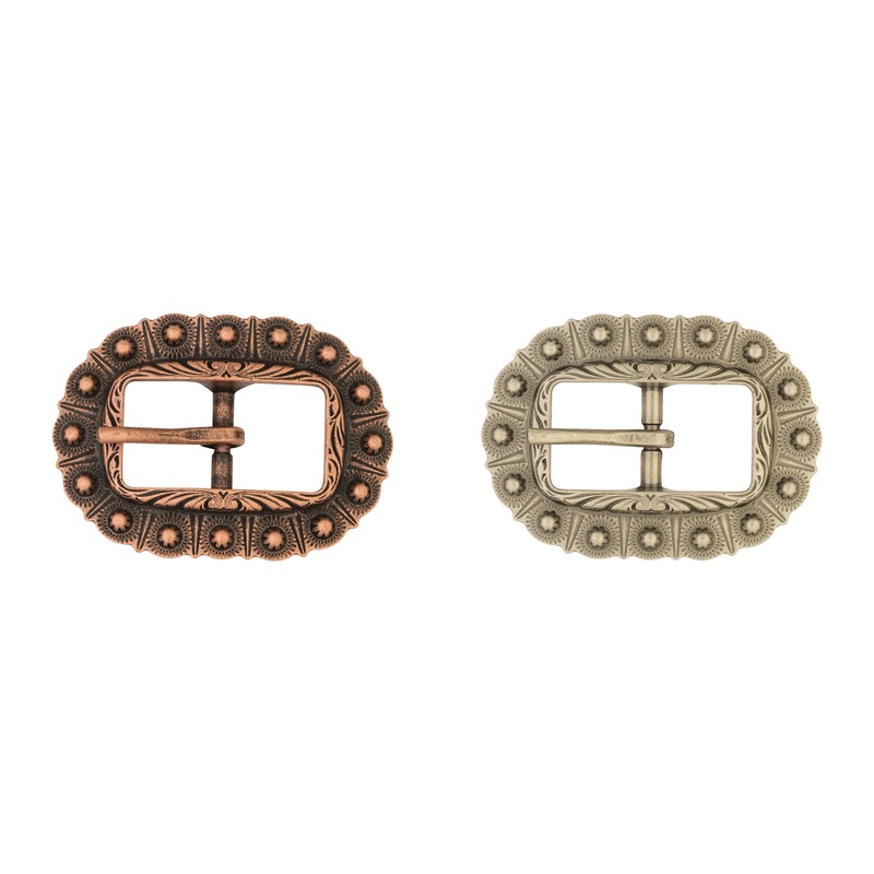 #1584 Oval Berry Buckle 5/8″ Antique Copper