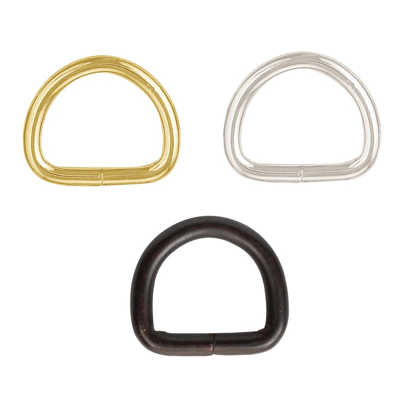 #411 D-Ring 5/8″ Brass Plated
