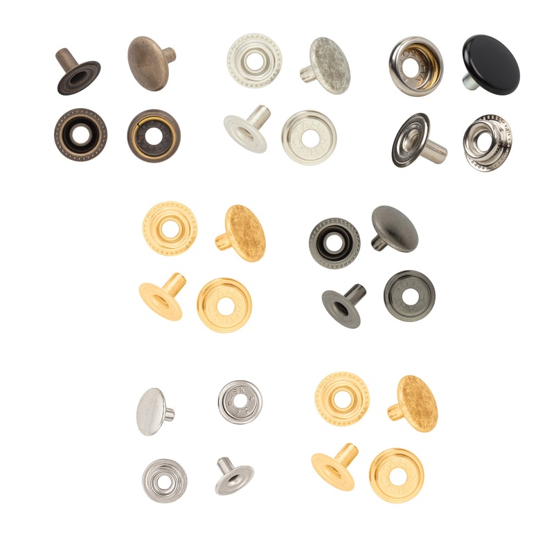 4P Line 24 Durable Snap Antique Brass
